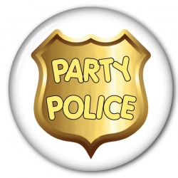 Party Police Costume Button Halloween Costume